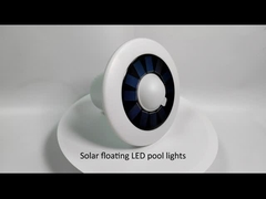 Luzes de piscina solar flotante con pantalla de temperatura 12 colores cambiantes