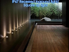 Lámparas de suelo LED de exterior bajo tierra ajustables para caminos de entradas y caminos de paisajes