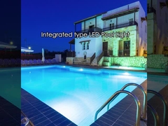 JPY160-AC La última Super delgada 32mm 10W AC12V LED piscina luz submarina