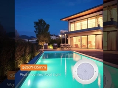JPW 260 ABS Paisaje Decorativo Cambiando de color Bajo el agua Luces LED IP68 Inodoro Luz de piscina RGB