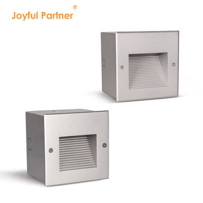 Luces de escaleras LED AC100~240V 6W COB Empotradas IP65 120*120mm Para pasillo Luz de esquina de pared LED