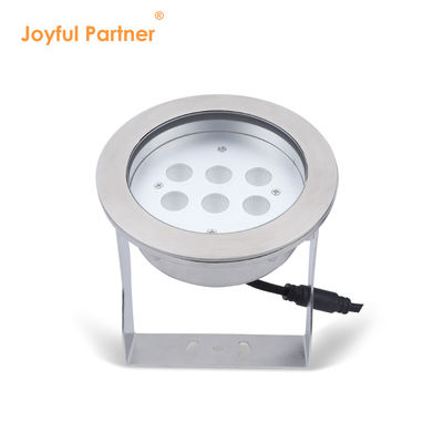 Proyector bajo el agua LED Acero inoxidable 316L 24W RGBW 4in1 IP68 impermeable DC 24v Alto brillo