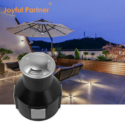 Luz LED en el suelo con carga fuerte Dirección LED con más de 316 anillo delantero de acero inoxidable SMD LED con manga de montaje ABS