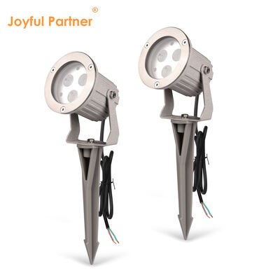 Focos LED para jardín IP65 de aluminio, bombilla GU10, cable de 0.5M para iluminación de caminos exteriores