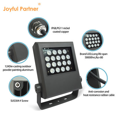 18W 24VDC luz LED de jardín impermeable luces al aire libre de árboles