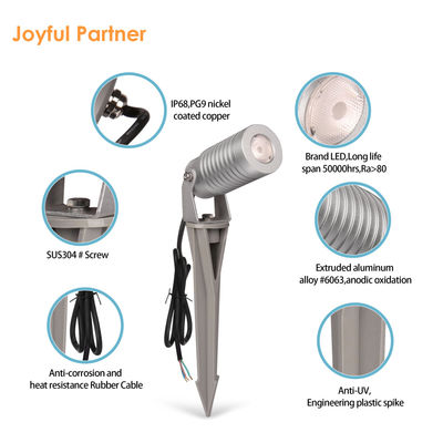 DC 24V 10W Led Spot Spike Yard Light RGBW 4 en 1 Iluminación portátil de exteriores impermeable