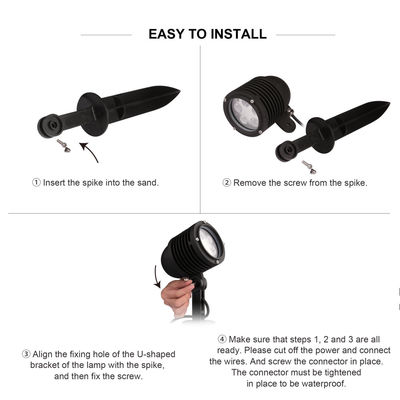 Proyector de luz de árboles al aire libre IP65