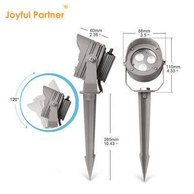 IP65 12V DC Disminución de la luz LED Decorativo Luz de aluminio de aluminio exterior lámpara de paisaje