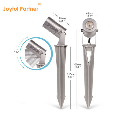 IP65 de aluminio LED a prueba de agua luz de jardín punto caliente blanco exterior de luz de pico