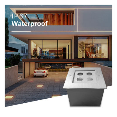 12V DC LED de piso de paso exterior luz subterránea IP67 enterrado 3W 4W 8W