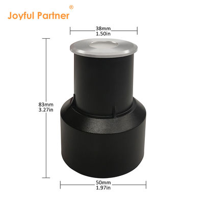 Mini luz de cubierta 12V 24V 1W 2W LED de un solo color DIA 38MM para jardín cuadrado