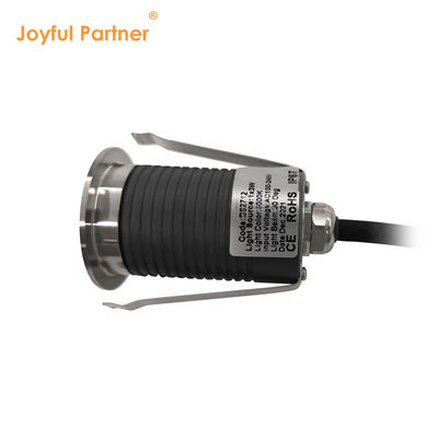 Mini luz de cubierta 12V 24V 1W 2W LED de un solo color DIA 38MM para jardín cuadrado