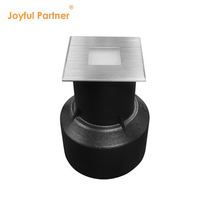 IP67 Iluminación LED en el suelo 1W 2W 3W Tipo cuadrado SS cubierta de vidrio congelado sin lentes