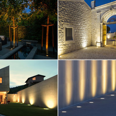 Aluminio LED exterior En el suelo focos de luz subterránea de entrada