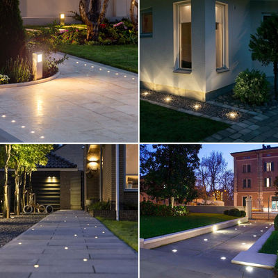 Lámparas LED Subterráneas Acero inoxidable 1W 2W AC/DC 2700K-6000K DIA38MM con vidrio congelado