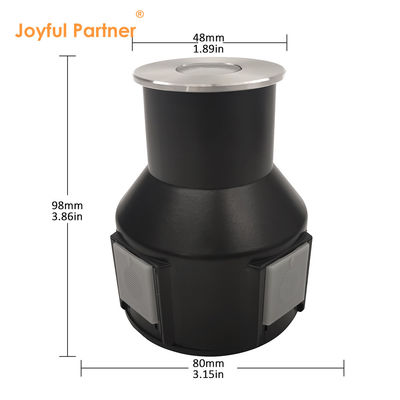 3W IP67 Luz de cubierta redonda encasillada 316 cubierta frontal de acero inoxidable DIA55MM DC24V