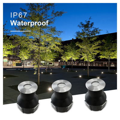 Luz de cubierta redonda de 3W IP67 Receso 316 Lámpara subterránea LED de acero inoxidable