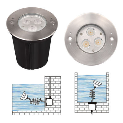 Fuente de baño en recubrimiento Luz submarina 316 de acero inoxidable RGB