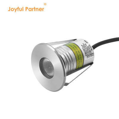 Luces de piscina subacuáticas de acero inoxidable RGB 3 en 1, coloridas, mini lámpara LED empotrada de 3W DC 24V con manga de montaje de plástico