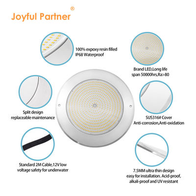 IP68 LED PAR56 Luz de piscina RGB Cambiante de color 12VAC 42W bombillas de LED de estanque