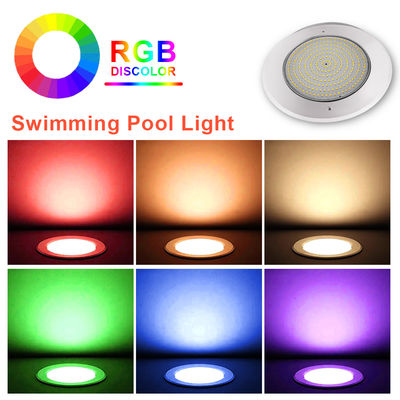 Luz de piscina RGB IP68 DC12V 18W 25W 35W LED DIA230MM SMD2835 324pcs