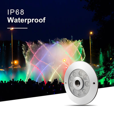 27W 3 en 1 RGB LED fuente de luz de acero inoxidable para la plaza comercial