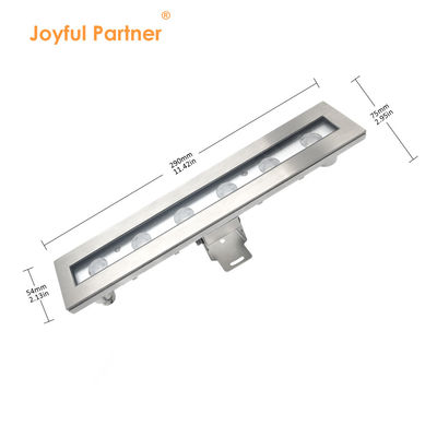 Foco LED Subacuático IP68 6W 12W RGB3 en 1, 290MM de Longitud con Soporte de Montaje