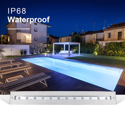 SS316L Luz lineal submarina 3000K 4000K 6000K IP68 lámpara de lavado de pared LED