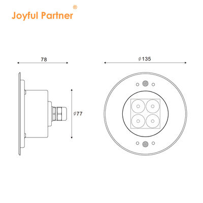 Se ha aprobado la luz LED de piscina submarina de acero inoxidable 316 2700K - 6500K