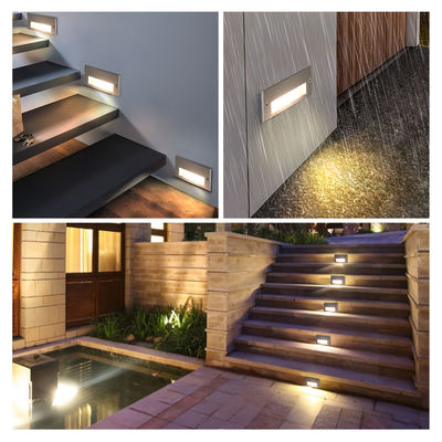 IP65 3W 5W LED de luz de pared encasillada Iluminación lineal de escalera para esquina