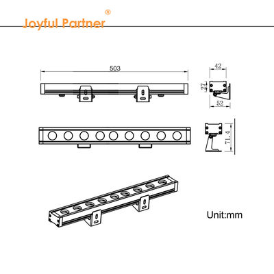 IP65 resistente al agua luz de lavadora de pared LED de alta tensión 110V 220V luz de color de la ciudad LED
