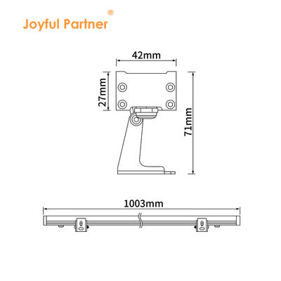 Color de aluminio 18W LED Pared Lámparas de lavadora de la pared Interiores Inodoro Luz lineal