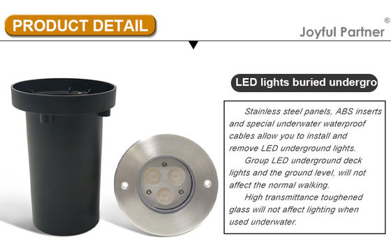 3W 6W 9W jardín LED luz subterránea RGB cambio de color luces en receso