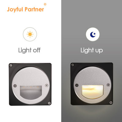 Aluminio exterior luz LED paso IP65 redondo cubierta cuadrada escalera de la pared de manga