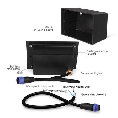 SMD 6W LED Receso de la luz de la pared IP65 Lámpara de suelo enterrado Luces de paso LED exteriores
