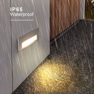 Rectángulo enterrado LED pared de luces de paquete 220VAC 5W cálido blanco LED pasillo de luces