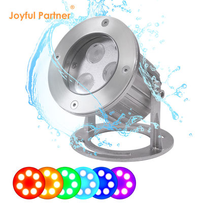 IP68 RGB Luces de fuente LED Bajo el agua Acero inoxidable LED Luces de fuente