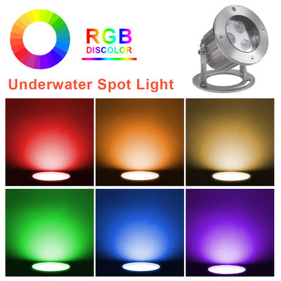 IP68 RGB Luces de fuente LED Bajo el agua Acero inoxidable LED Luces de fuente