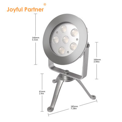 Acero inoxidable 316 LED luz submarina trípode RGB luz de punto CE RoHS certificado