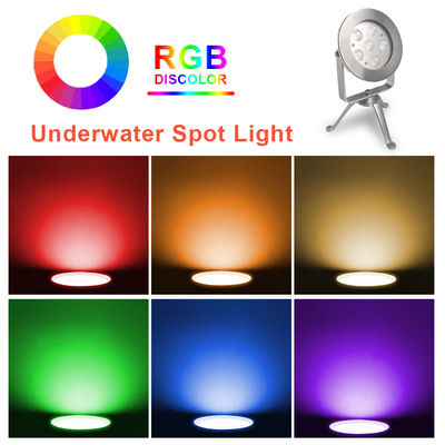 Acero inoxidable 316 LED luz submarina trípode RGB luz de punto CE RoHS certificado