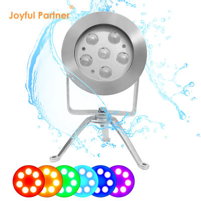 RGBW LED luz de punto submarino 24V DC de acero inoxidable 316 DMX512 controlador