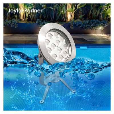 Foco LED Subacuático IP68 12W 24W Control DMX 316SS RGBW 12/24VDC Duradero Para Piscinas de Jardín/Hotel