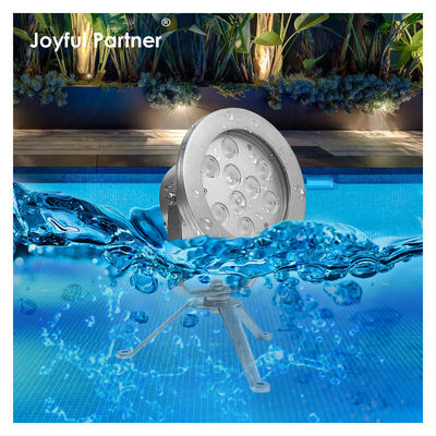 Colorido RGBW Fuente de agua LED luces DMX Control de acero inoxidable luz submarina
