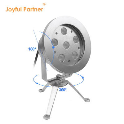 Lámpara de fuente LED 6*2W RGB DMX Acero inoxidable316 Cuerpo DC12V/24V IP68 Para piscinas