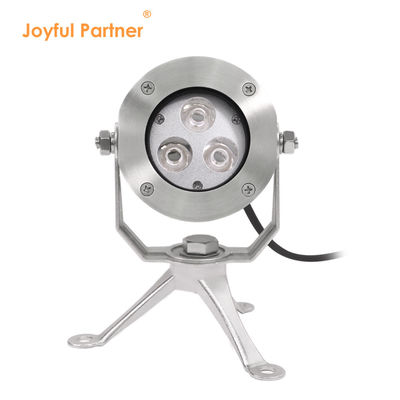 Control de alta calidad DC24V 304 de acero inoxidable DMX512 RGBW IP68 12w LED luz submarina