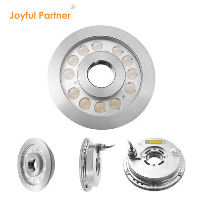 IP68 luz de fuente LED 36W acero inoxidable 3 en 1 luz submarina RGB