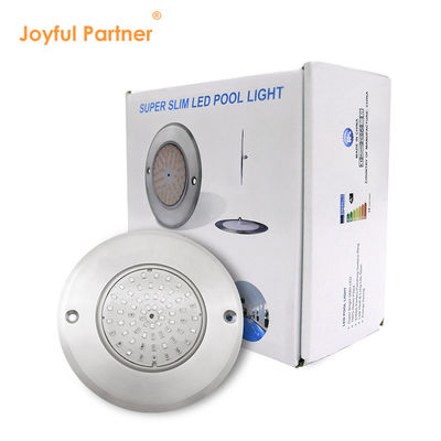 A prueba de ácido DC7.5mm Delgado DC 12V Ángulo de haz 120 Deg 3000K 316 Acero inoxidable PAR56 Luz de piscina cambiante de color