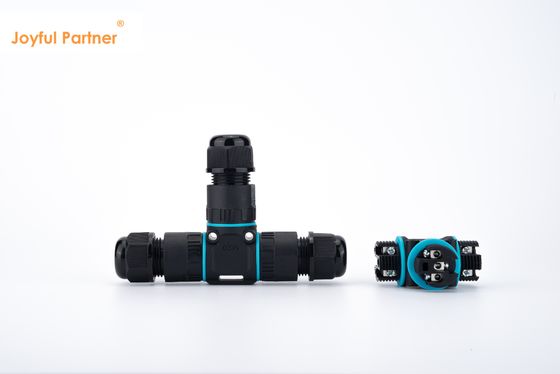 Conector circular hembra de plástico IP68 a prueba de agua de instalación rápida de 2/3 pines, convertidor eléctrico