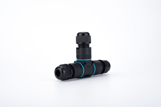 Conector circular hembra de plástico IP68 a prueba de agua de instalación rápida de 2/3 pines, convertidor eléctrico