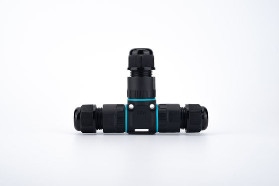 Conector circular hembra de plástico IP68 a prueba de agua de instalación rápida de 2/3 pines, convertidor eléctrico